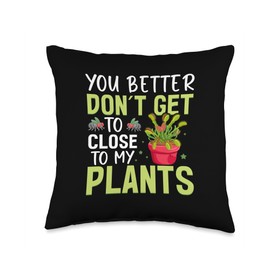 Venus Fly Trap Plant Terrarium Seeds Venus Fly Trap Plants Throw Pillow