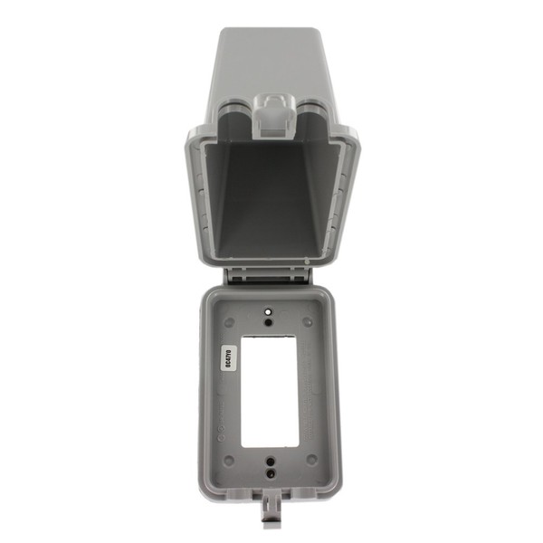 Leviton 1-Gang Outdoor Wallplate, While-in-Use, Raintight, Vertical Extra Deep Lid,