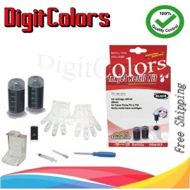 Digit Colors Black ink cartridge Refill bottle tool box kit for canon PG-245 245XL 243 243XL