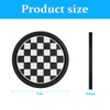 CGEAMDY Set of 4 Chess Patten Car Drink Holder Coasters,