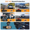 Hodozzy 2K+1080P 360° Car Dash Cam with 5GHz WiFi, 4