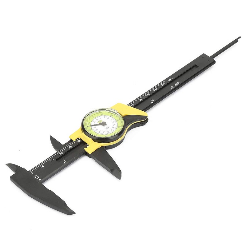 caliperssurement,0-150mm Plastic Dial Vernier Caliper Ruler Gauge Roofessional Measure Tool
