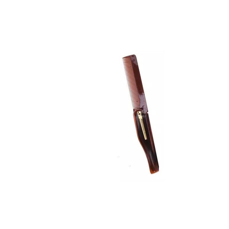 By wilamp Peine Plegable De Bolsillo Portátil Cabello Barba Y