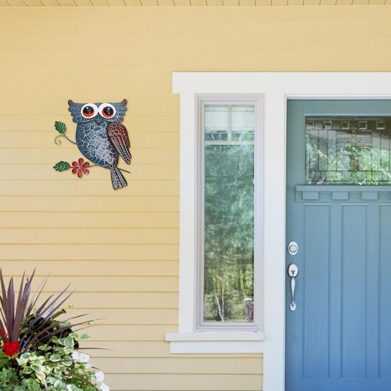 Owl Metal Wall Sculpture Metal Animal Wall Hanging Statue Owl