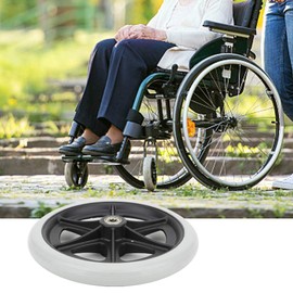 Wheelchair Front Wheels 8 Inch Wheelchair Front Wheels Disabled Anti-Slip Rubber Wheels Wheelchair Accessory