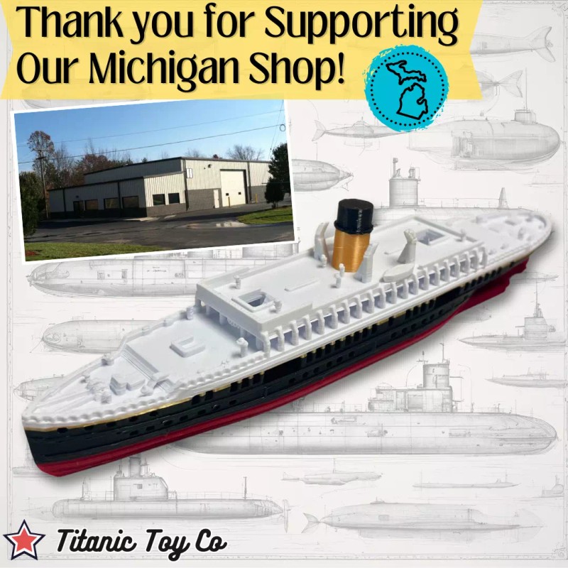RMS Nomadic Model Ship 6" Long Assembled Titanic Toys For