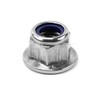 TA-VIGOR 10Pcs M10 Flange Lock Nuts, Stainless Steel Nylon Insert