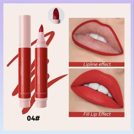 Lip Stain Marker Pen, Moisturising Lip Colour Liquid Lip Liner, Long Lasting Waterproof Smudgeproof Natural Effect, Women's Makeup Gift, Matte Colour Appearance，Rose Pink Lip Stain(04, One Size)