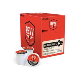 REVV No Surrender, Single-Serve Keurig K-Cup Pods, Dark Roast Coffee, 24 Count