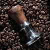 KNODOS 58.5mm Tamper V2 Calibrated Espresso Tamper Walnut Handle, Auto-Leveling