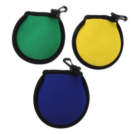 NOLITOY 3pcs Golf Ball Cleaning Pouch with Clip: Keeping Clean for Better Accuracy - Convenient Essential Golf Accessory for Outdoor
