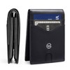 GOLF QUALITY Mens Slim Leather Bifold Wallets with Credit Card