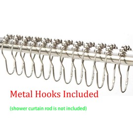 YISURE Clear Short Shower Curtain Liner, PEVA Shorter Length Shower Curtain with Magnetic Bottom Mold Resistant, Metal Hooks, Width 70 x Height 65INCH