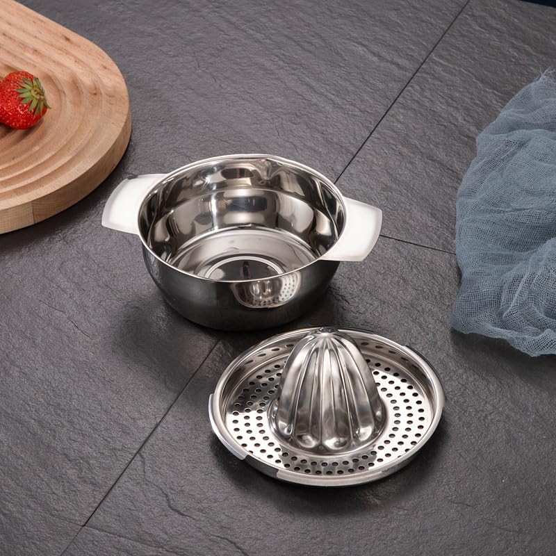 Manual Stainless Steel Citrus Juicer 400 ml - For Lemons,