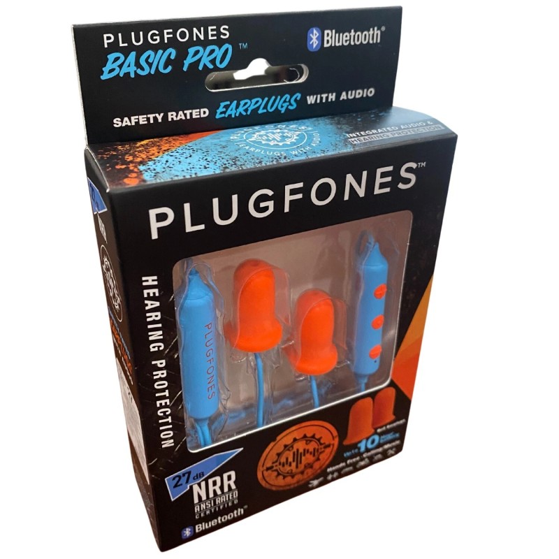 Plugfones Wireless Basic Pro Blue/Orange Working buds