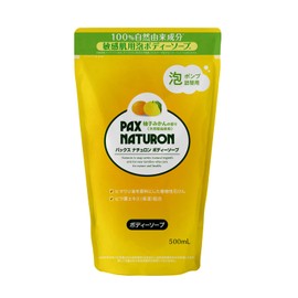 PAX NATURON Body Soap, Yuzu Oranges, Refill, 16.9 fl oz (500 ml)