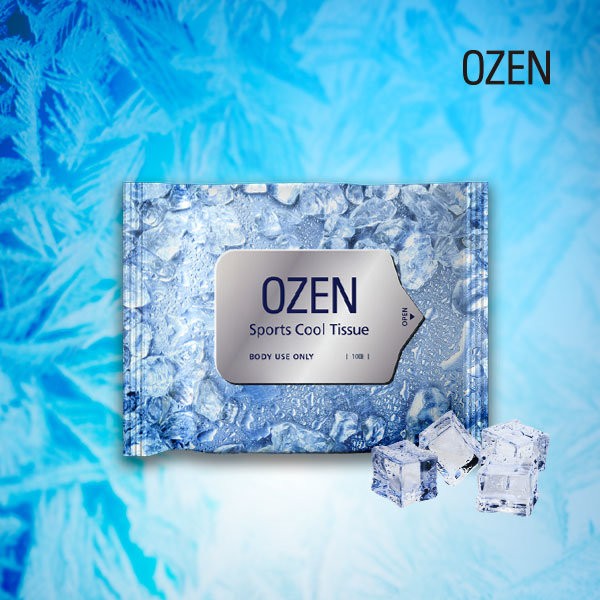 Biotherm Ozen Cool Tissue Tropical night essential item, clinically tested, cooling sensation, mild skin irritation, moisturizing, antibacterial, deodorizing, 10 sheets