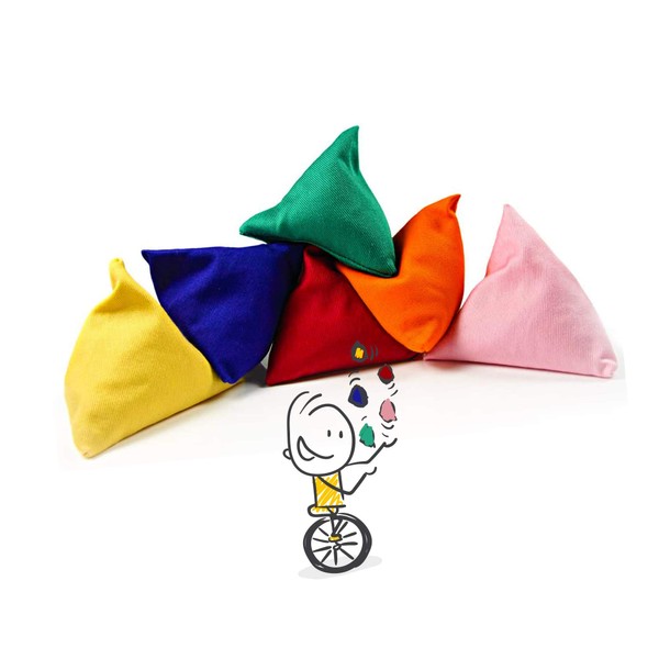Juggle Dream 5 x Tri-it Juggling Bean Bags Unlimited Fun Learn Juggling With Bags Active Games