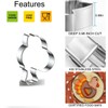 2 Pcs Thanksgiving Turkey Leg Cookie Cutters Set, Chicken Leg