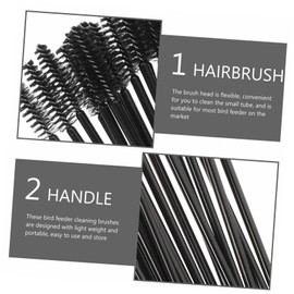 GANAZONO 60 Pcs Water Feeder Cleaning Brush Hummingbird Drinking Cleaning Use Brush Bird Feeder Cleaning Brush Mini Baby Tools Small Nylon Brush Bottle Brush Deep