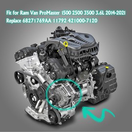 Cahuczlhoz 12V 180Amp Alternator Replacement for Ram Van ProMaster 1500 2500 3500 3.6L 2014-2021 Car Alternator Parts Replace 68271769AA 11792 421000-7120