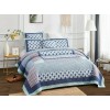 DaDa Bedding Mediterranean Fans Nautical Minty Blue Patchwork Bedspread Set