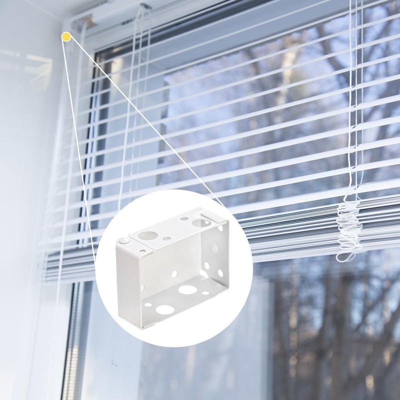 Lawei 12 Pack 2.5 Inch Blind Brackets, Low Profile Box