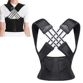 Adjustable Back Posture Belt Office Home Gym Unisex, Back Straightener Posture Corrector, Back Brace for Posture, Back Posture Brace for Women and... 