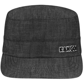 Kangol Men's Denim Army Cap, Black, L/XL