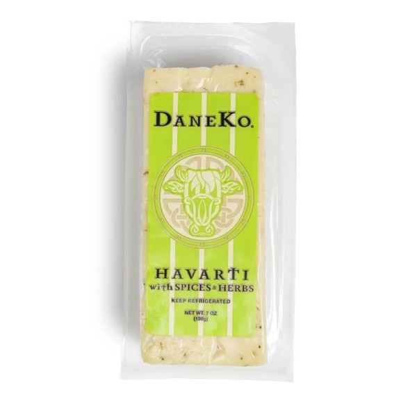 DaneKo Havarti Cheese with Spices & Herbs (12 x 7