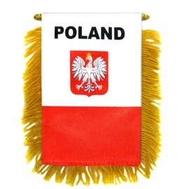 Poland Mini Banner - International Country Pride Car Display