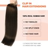 XDhair Clip Extensions Real Hair 120 g 45 cm 18