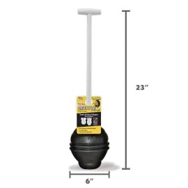 Korky BeehiveMAX Heavy Duty Toilet Plunger - Seals All Bowl Shapes, Clog Remover