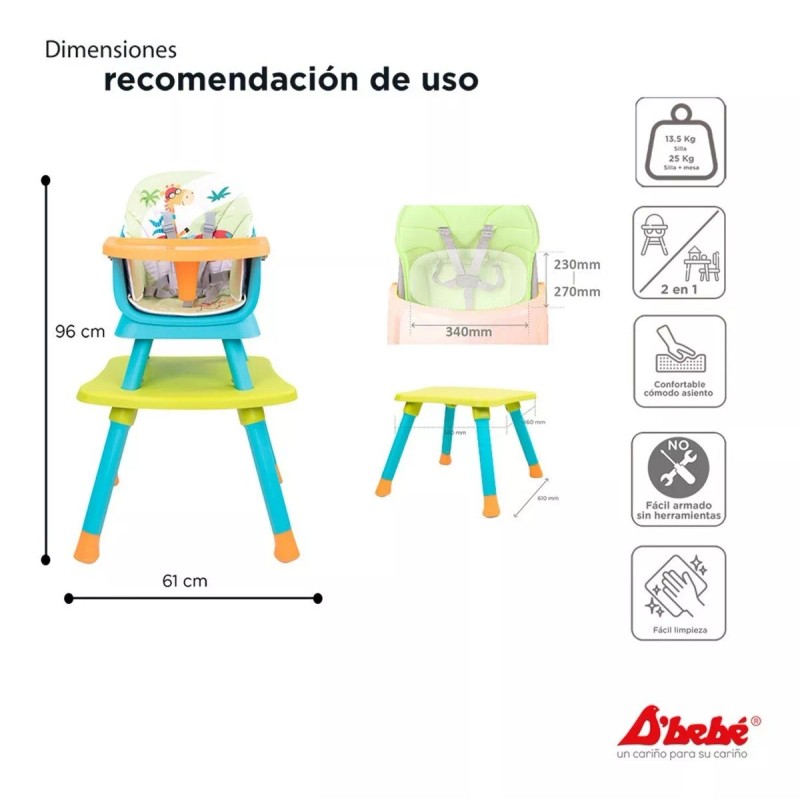 D'bebé Silla Periquera D Bebe Grow With Me 4 En