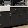 Goldenwarm 10 Pack Black and Gold Cabinet Pulls 3 Inch