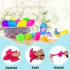24 PCS Prefilled Easter Eggs with Dinosaur Mochi Squishy, Filled