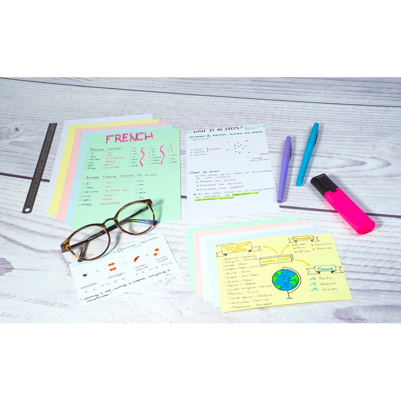 Exacompta 13319B Pack of 100 Index Cards DIN A6 105