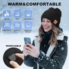 Rotibox Washable Bluetooth Beanie Hat with Wireless Stereo Over Ear