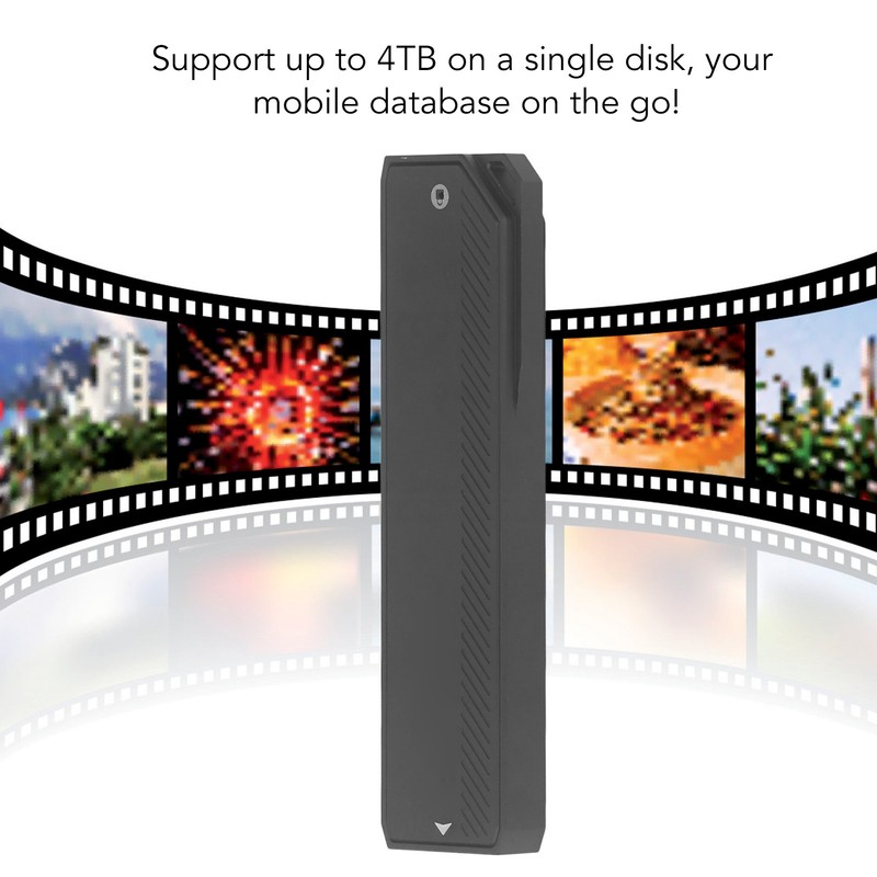 M.2 to Type C NVMe SSD Enclosure 20Gbps 4TB Storage
