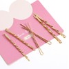 Frcolor Hair Pin, Gold, Three Pin, Pearl, With Bangs, Hair