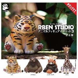 RBEN STUDIO Liven Studio Animal Figure Mascot 3 x 4 Types Set Full Comp Gacha Gacha Capsule Toy