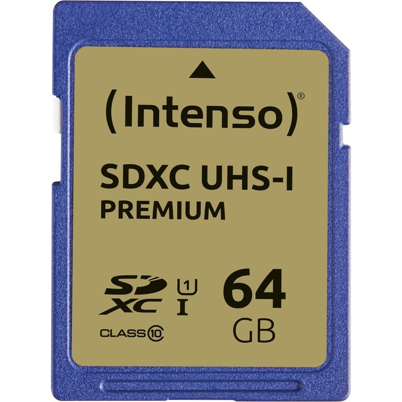 Intenso 3421490 64GB Class 10 UHS-1 SDXC Memory Card