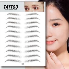 Emergency Stick-On Eyebrow Tattoo Stickers E14 50ea