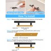10 PCS Kitchen Cabinet Handles, Modern Furniture Drawer Pulls, Alloy
