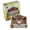 Bee Happy Sunflower Wooden Napkin Holder Organiser Heart Weight Summer