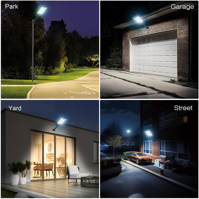 Mutois Solar Lights Outdoor, IP66 Waterproof Dusk to Dawn Bright