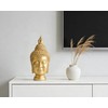 AMOIENSIS Buddha Head Statue (Gold), Ideal for Zen Space, Spiritual