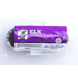 Elk Cheddar Burgundy Summer Sausage 6 oz chub