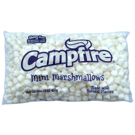 1 lb Bag Campfire Mini Marshmallows – Vanilla Flavored, Gluten Free – Great for Baking & Cocoa
