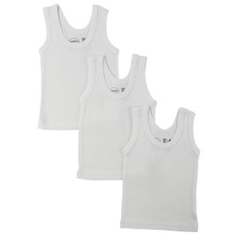 Bambini White Tank Top 3 Pack - Medium - White